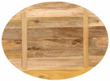 Table Top 70x1.5 cm Round Solid Wood Rough Mango 370009