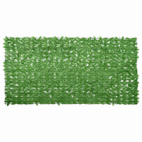 Balcony Screen with Green Leaves 300x150 cm 315503