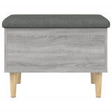 Storage Bench Grey Sonoma 62x42x46 cm Engineered Wood 835073