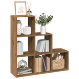 Room Divider Bookcase 3-Tier Artisan Oak 99x29x99 cm Engineered Wood 857966