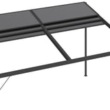 Gazebo with Roof Anthracite 4x3x2.5 m Aluminium and Steel 48605