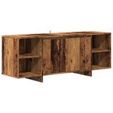 TV Cabinet Old Wood 130x35x50 cm Engineered Wood 856788