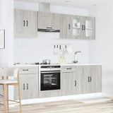 8 Piece Kitchen Cabinet Set Kalmar Grey Sonoma Engineered Wood 3314827