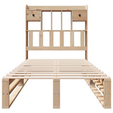 Bookcase Bed without Mattress 90x200 cm Solid Wood Pine 3323950