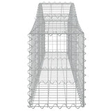 Arched Gabion Baskets 6 pcs 200x30x40/60 cm Galvanised Iron 3145371