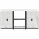 Kitchen Storage Set HATTEM 3 pcs Silver Galvanised Steel 3392699