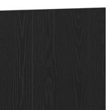 Bed Headboard Black Oak 240 x 1.5 x 80.5 cm Engineered Wood 862085