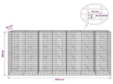 Gabion with 3.5 mm Wire and 5x10 cm Mesh 350x20x200 cm 3462673