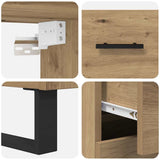 Highboard 2 pcs Artisan Oak 69.5 x 34 x 180 cm Engineered Wood 3415900