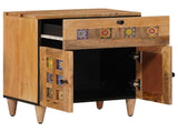 Bedside Cabinet Natural 50 x 33 x 60 cm Solid Mango Wood 4018271