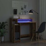 Desk with Shelf Old Wood 97 x 45 x 90 cm Engineered Wood 875240