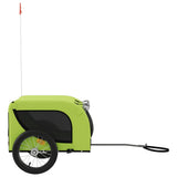 Pet Bike Trailer Green and Black Oxford Fabric and Iron 94004
