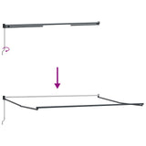 Retractable Awning Retractable Manual Multicolour 500 x 300 cm 3331451