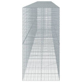 Gabion Basket with Cover 950x100x200 cm Galvanised Iron 3295242
