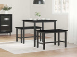 Dining Tables 60 x 60 x 75 cm Engineered Wood Black Oak Square 892614