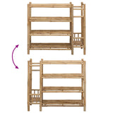 Shoe Rack with Shelf Natural 88 x 27 x 80 cm Bamboo 42028238