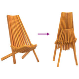 Chair 2 pcs Brown 69 x 56 x 84 cm Solid Acacia Wood 4103891
