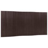 Room Divider Dark Brown Width 400 cm Height 165 cm Bamboo 377002
