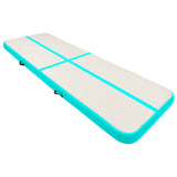 Inflatable Gymnastics Mat with Pump 300x100x20 cm PVC Green 92678