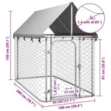 Outdoor Dog Kennel with Roof 200x100x150 cm 171496