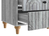 Bedside Cabinet Grey Sonoma 43 x 34.5 x 48 cm Engineered Wood 894077