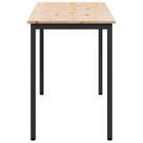 Dining Table Natural 110 x 55 x 75 cm Solid Pine Wood 892785