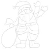Santa Claus Light Multicolour 58.5 x 60 x 1.3 cm Iron 42018960