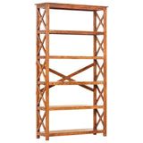 Bookshelf 100x30x180 cm Solid Acacia Wood Honey Finish 289626