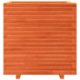 Garden Planter Wax Brown 70x70x72 cm Solid Wood Pine 3282621