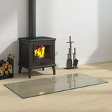 Fireplace Glass Plate Rectangular 100x50 cm 324123