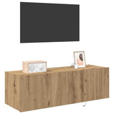 TV Wall Cabinet Artisan Oak 100 x 35 x 31 cm Engineered Wood 863111