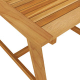 Dining Set Grey Solid acacia wood, PE rattan, Powder-coated steel 3068699