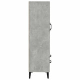 Highboard Concrete Grey 70x31x115 cm Engineered Wood 812577