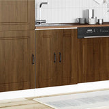 Sink Base Cabinet Kalmar Brown Oak 60x46x81.5 cm Engineered Wood 853444