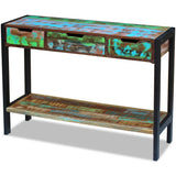 Sideboard 3 Drawers Solid Reclaimed Wood 243273