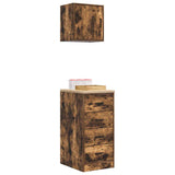 Garage Cabinets 2 pcs Smoked Oak Engineered Wood 3328327