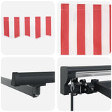 Awning Frame Red and White 400 x 300 cm 3330557
