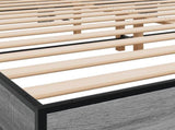 Bed Frame without Mattress Grey Sonoma 160x200 cm 3280230