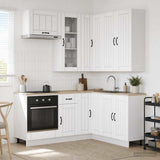 Kitchen Unit LUCCA 8 pcs White Engineered Wood 3438401