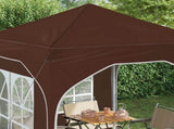 Pop-up Party Tent 192 x 192 x 245 cm Brown 42019830