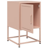 ZNTS Bedside Cabinets 2 pcs Pink 36x39x60.5 cm Steel 846449