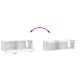 Wall-Mounted TV Cabinet White 98 x 31 x 30 cm Engineered Wood 898725