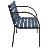 Garden Bench Grey Chinese fir wood, steel 81 cm Durable 317120