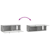 Wall-Mounted TV Cabinet 98 x 31 x 30 cm Concrete Grey 899238