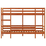 Bunk Bed Wax brown Solid pine wood, Plywood Twin Durable 3284220