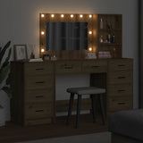 Dressing Table with Drawer 3 pcs Artisan Oak Engineered Wood 3334217