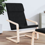 Relaxing Chair Black Fabric 352447