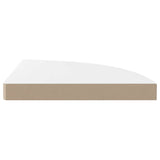 Floating Corner Shelves 2 pcs High Gloss White 35x35x3.8 cm MDF 323908