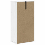Side Cabinet ODDA White 40x24x79 cm Solid Wood Pine 4103592
