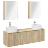 Bathroom Cabinet Set 5 pcs Sonoma Oak Engineered Wood 3406449